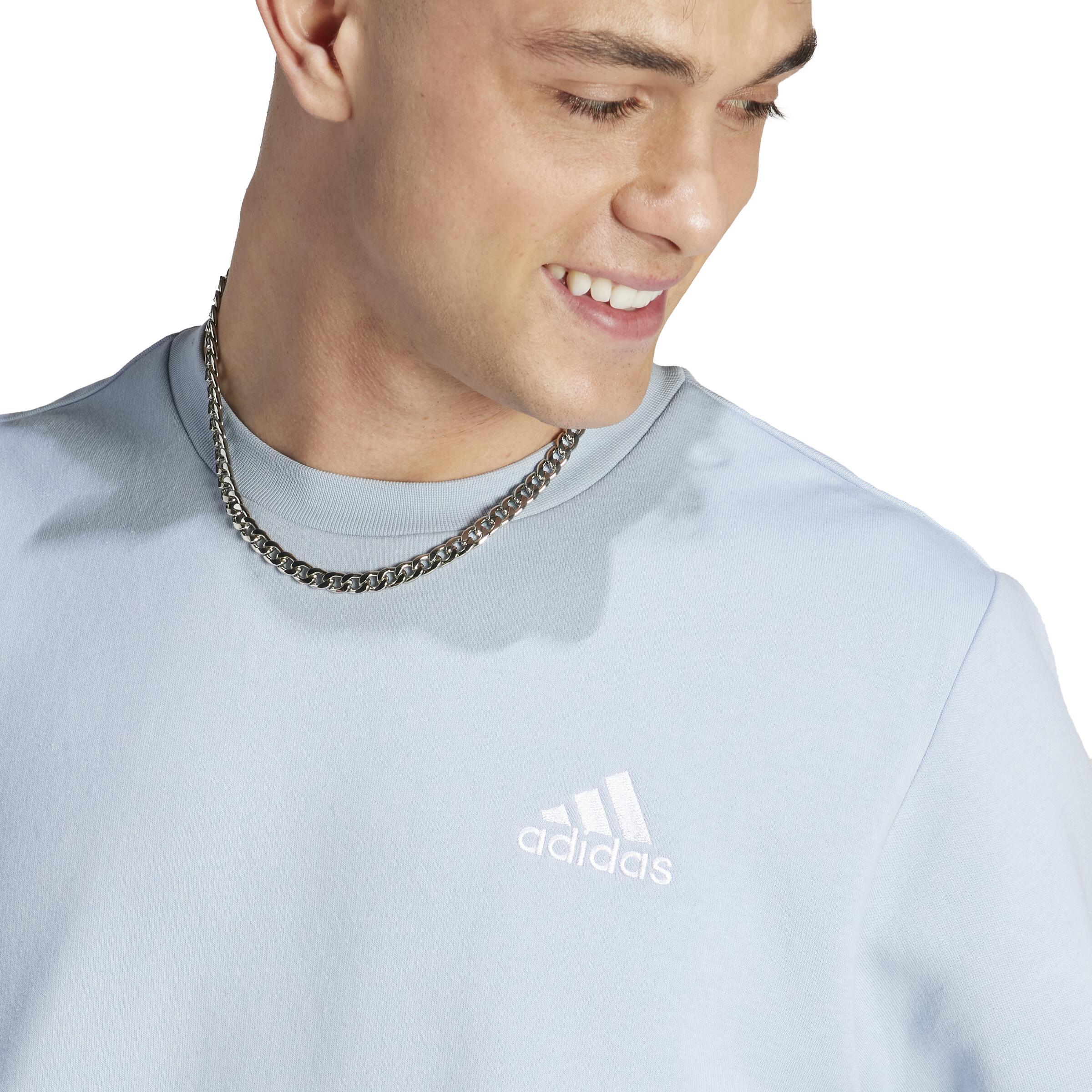 Sudadera Fitness Soft Training Adidas Hombre Azul 3/6