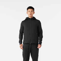 MEN'S LONG-SLEEVED WARM RUN 100 JACKET - BLACK