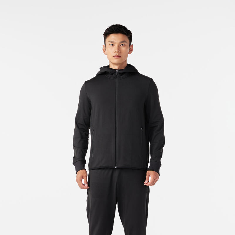 Veste chaude de running Homme - KIPRUN RUN 100 Warm Bleue foncé