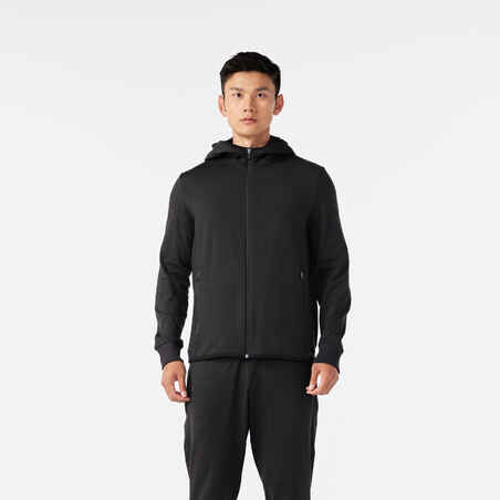 VESTE MANCHES LONGUES RUN 100 HOMME WARM NOIRE