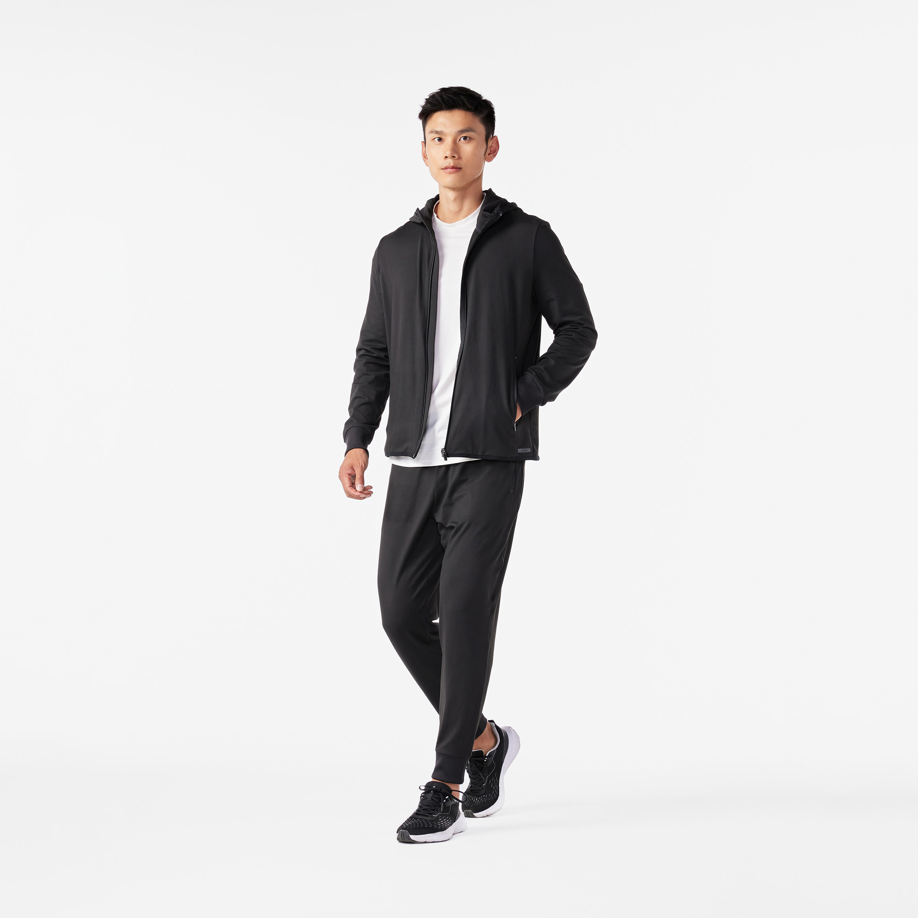 Men’s Warm Hooded Running Jacket – Run 100 - KALENJI