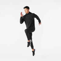 Men's warm running jacket - KIPRUN RUN 100 Warm - Black