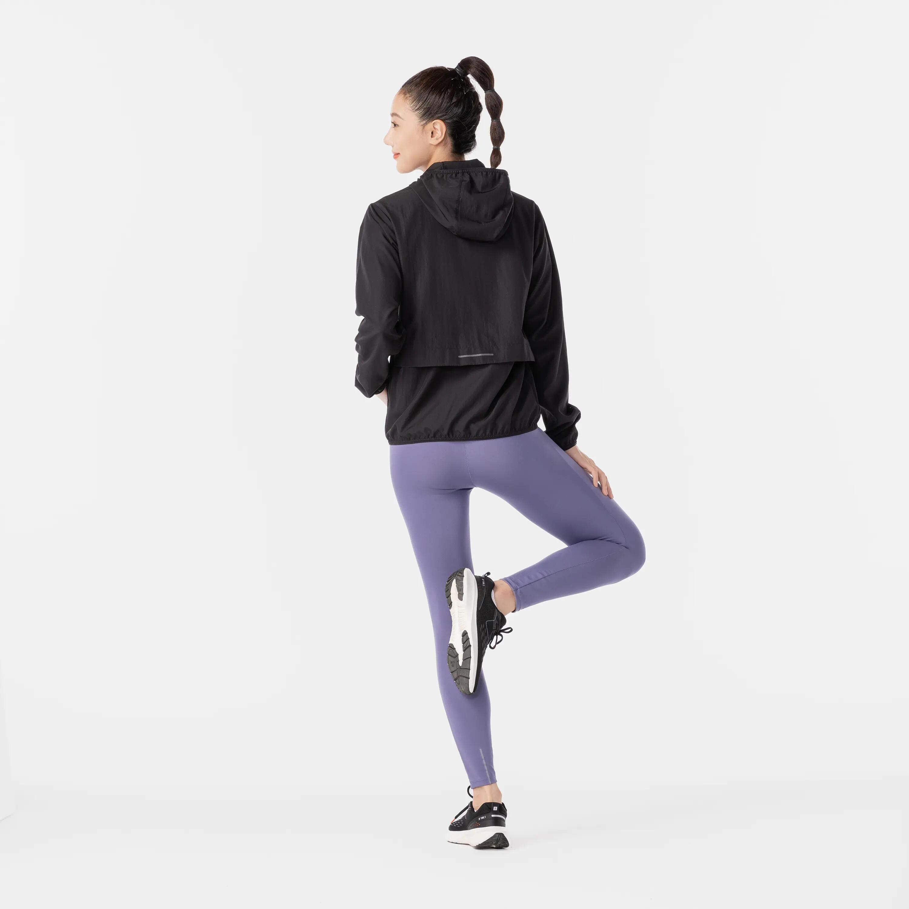 Laufjacke Damen winddicht - Run 100 Wind schwarz 7/9
