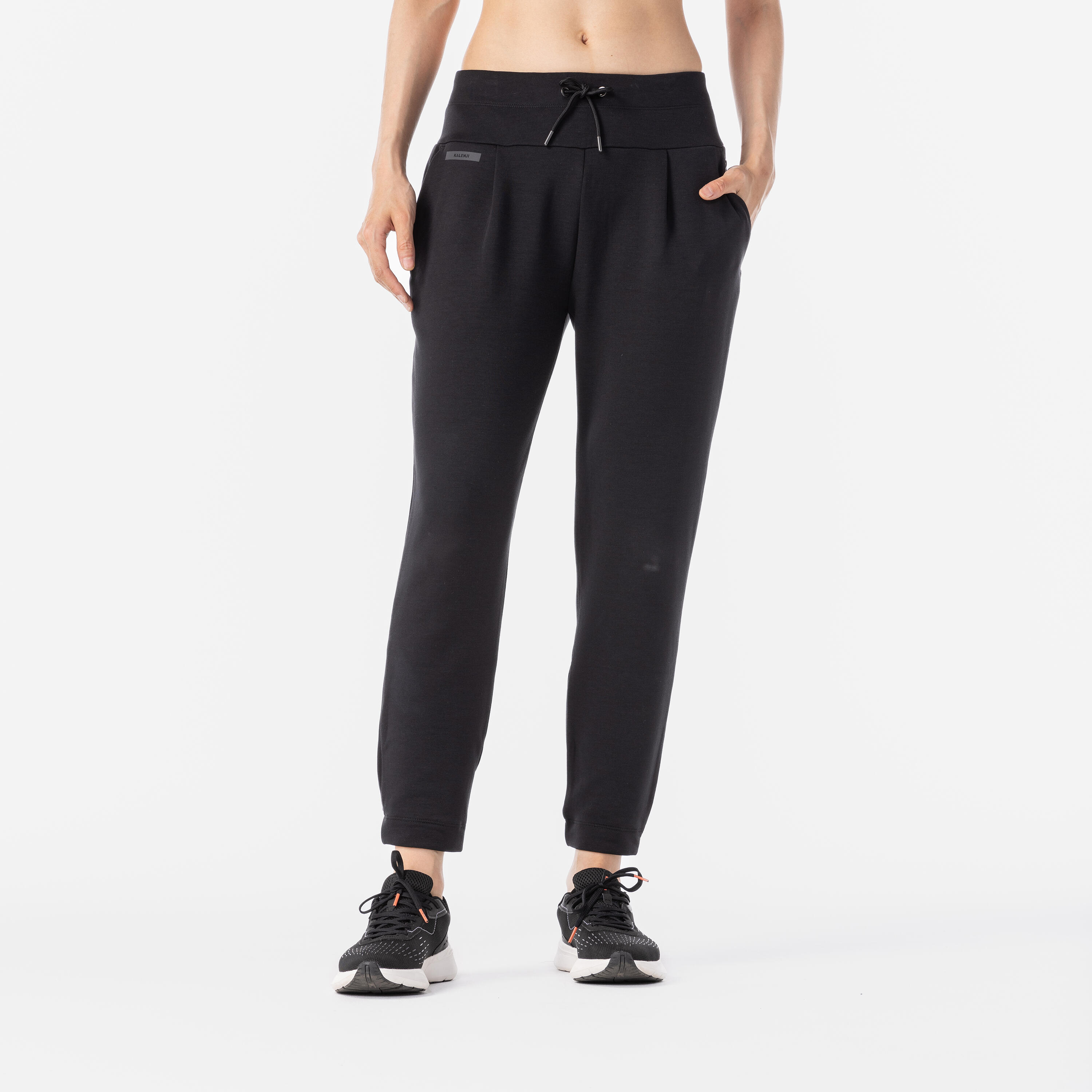 KALENJI 500 women's warm running/jogging trousers - black