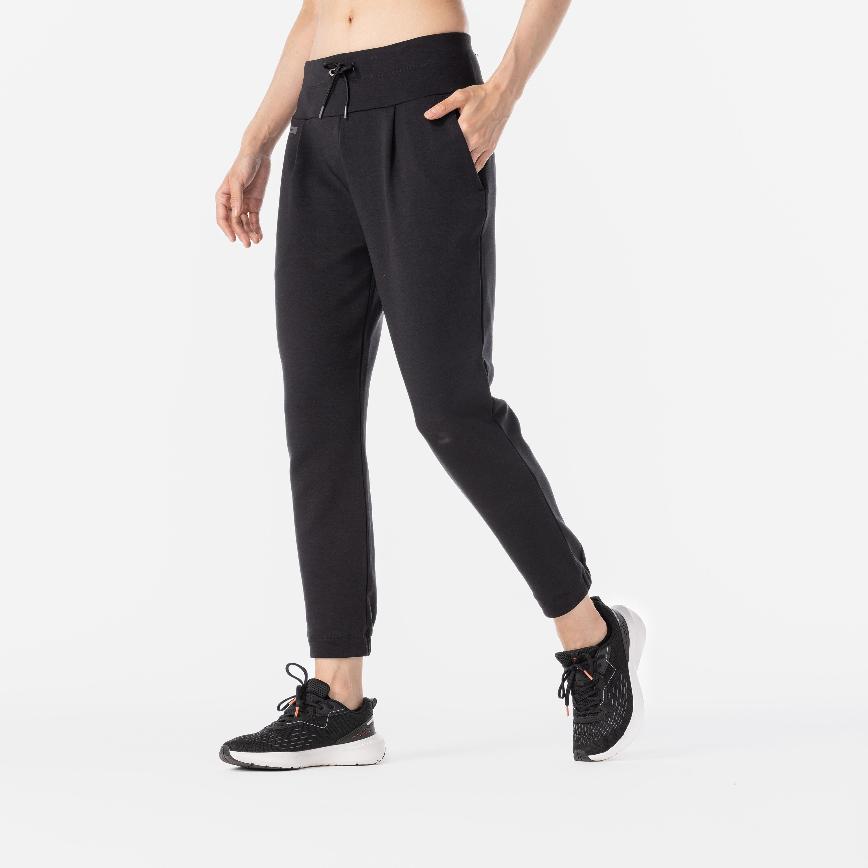 Calças de Corrida Quentes Mulher Jogging 500 Preto 3/13