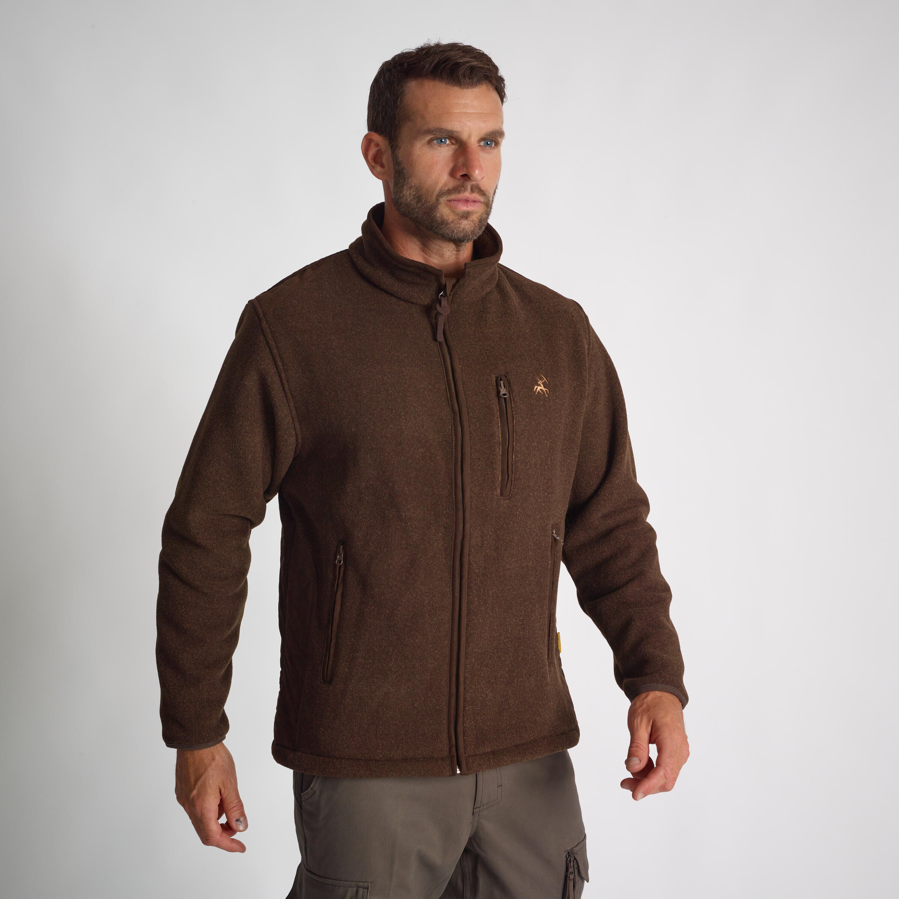 LIGNE VERNEY-CARRON FLEECE JACKET PRESLY VERNEY CARRON BROWN