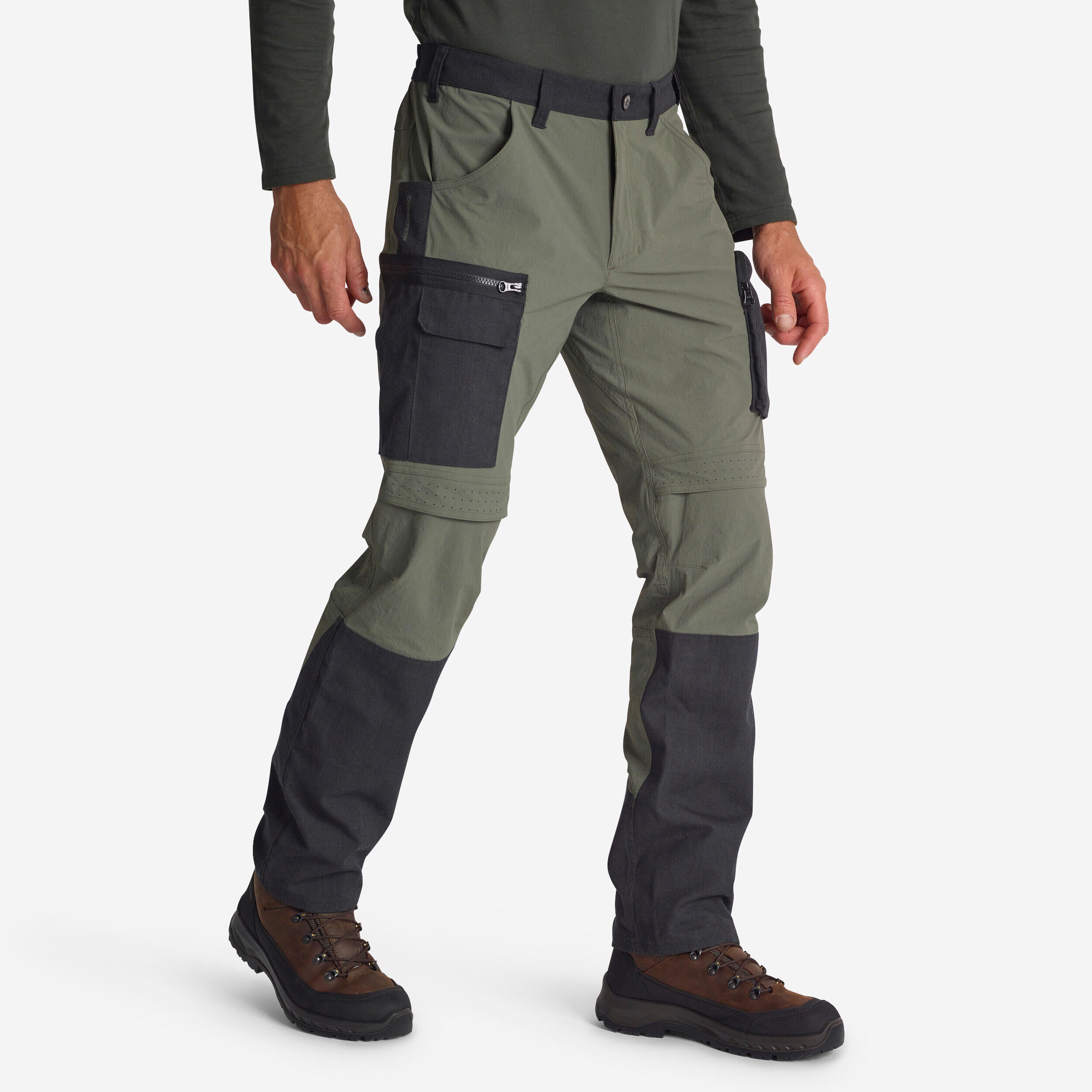SOLOGNAC 900 Lightweight Breathable Country Sport Trousers - Green