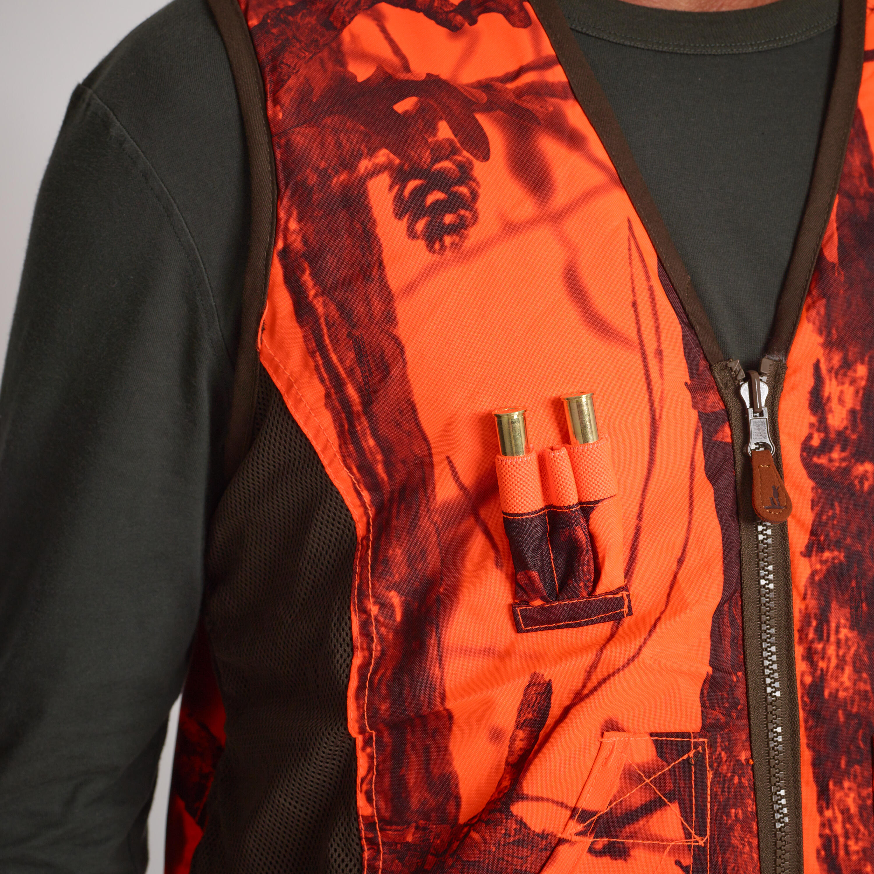 Omkeerbaar vest fluocamo / groen 8/10