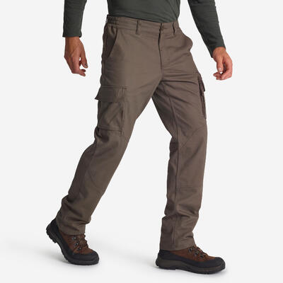 Pantaloni caccia uomo 520 comodi e resistenti marroni