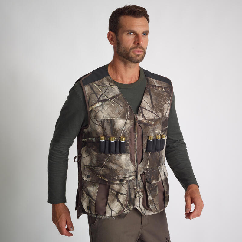 Chaleco Caza Solognac 500 Hombre Camuflaje Treemetic Especial MIgratorias