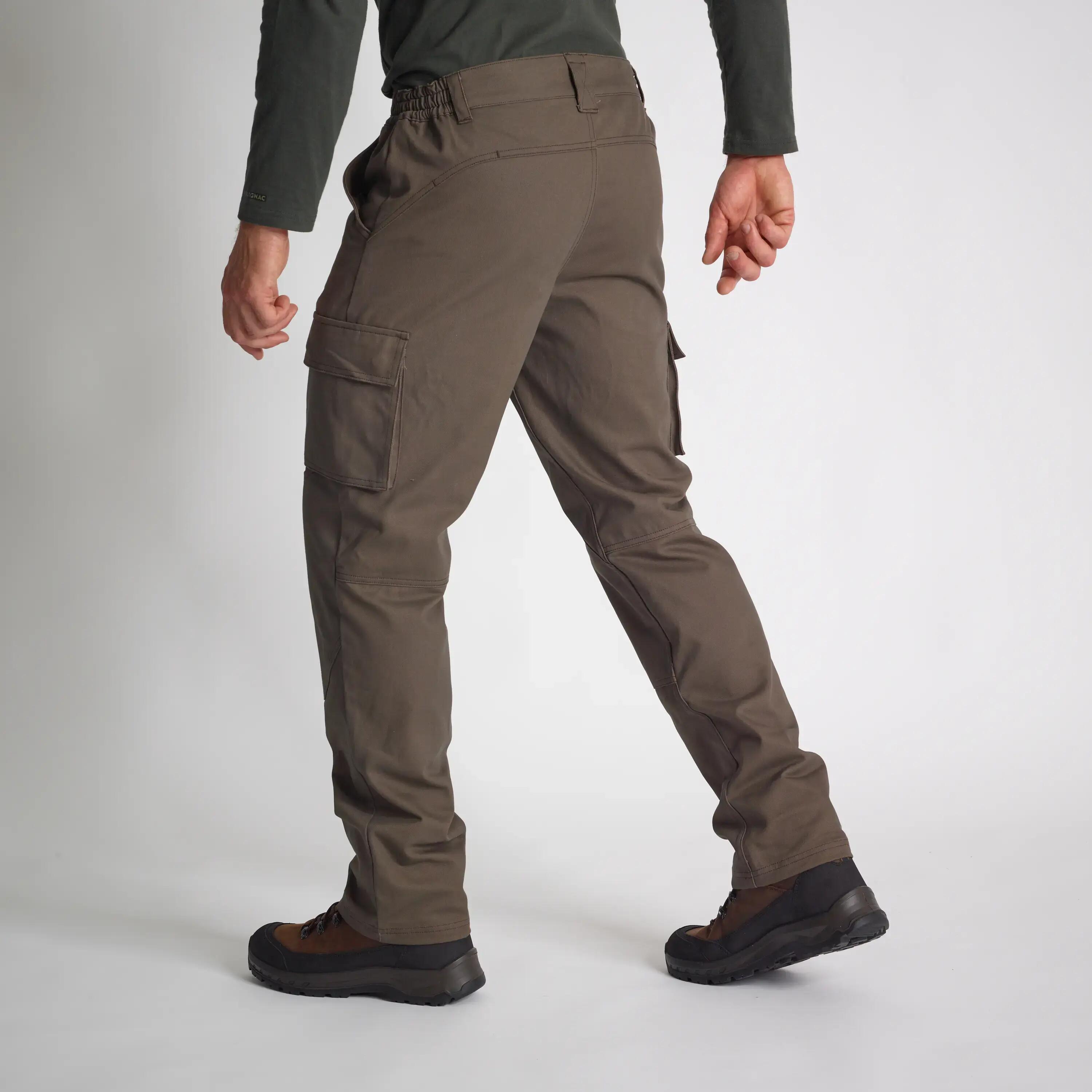 Men Tactical Cargo Trousers - Double Inseam Tear Resistance - SG520 - Brown -  2
