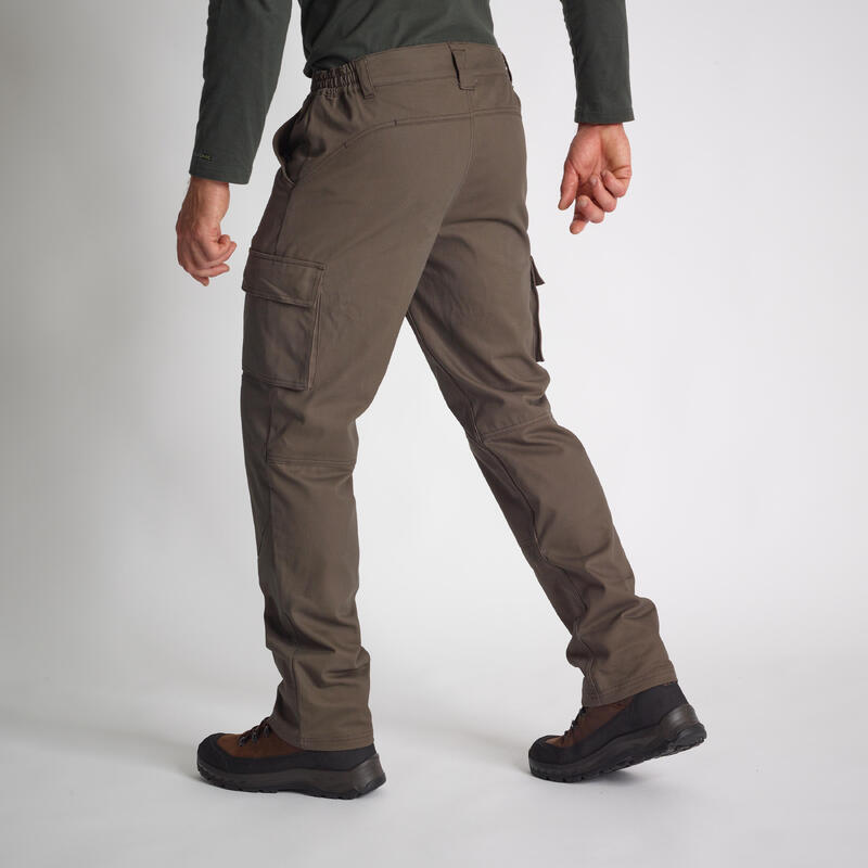 Pantalon chasse résistant et confortable Homme - 520 marron