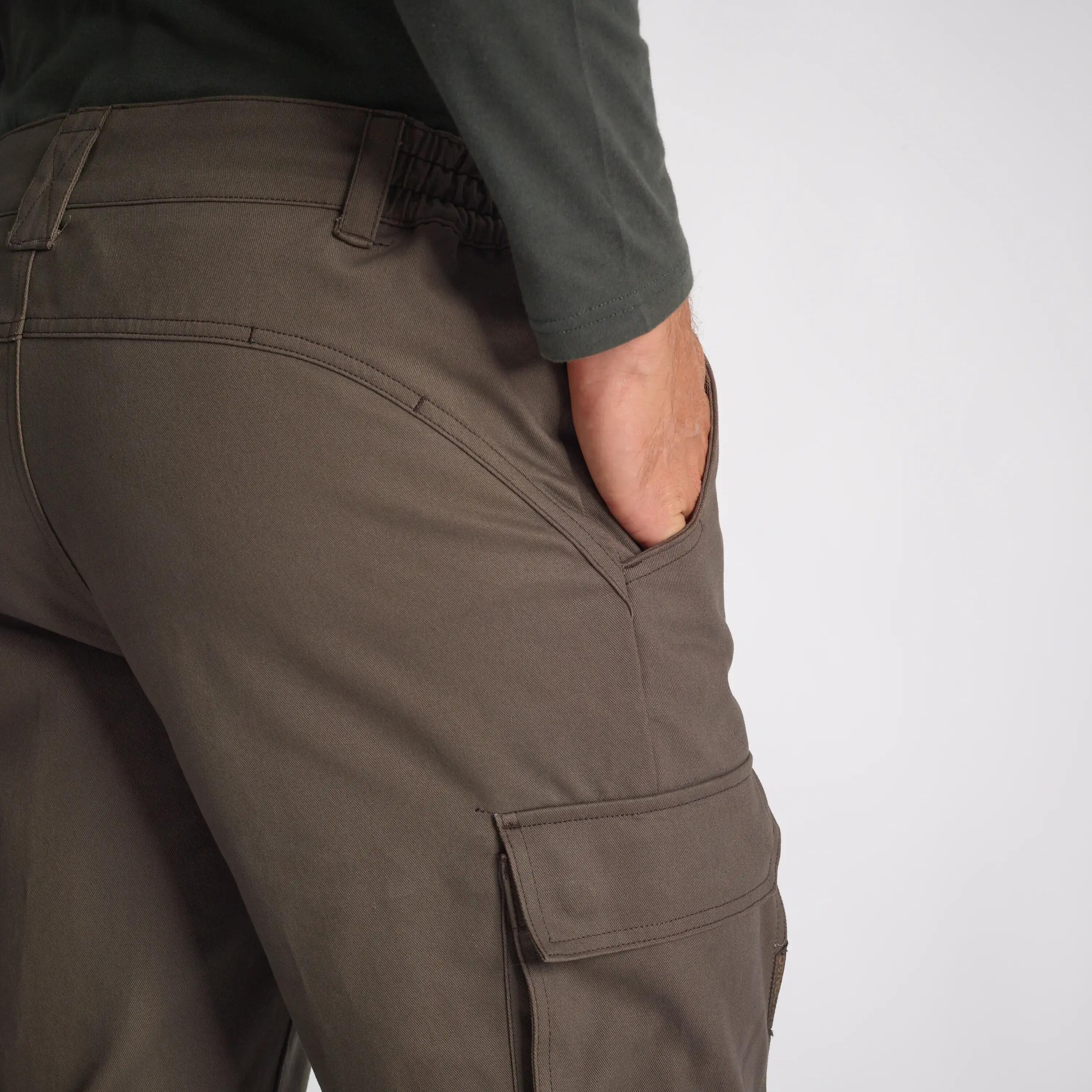 Men Tactical Cargo Trousers - Double Inseam Tear Resistance - SG520 - Brown -  3