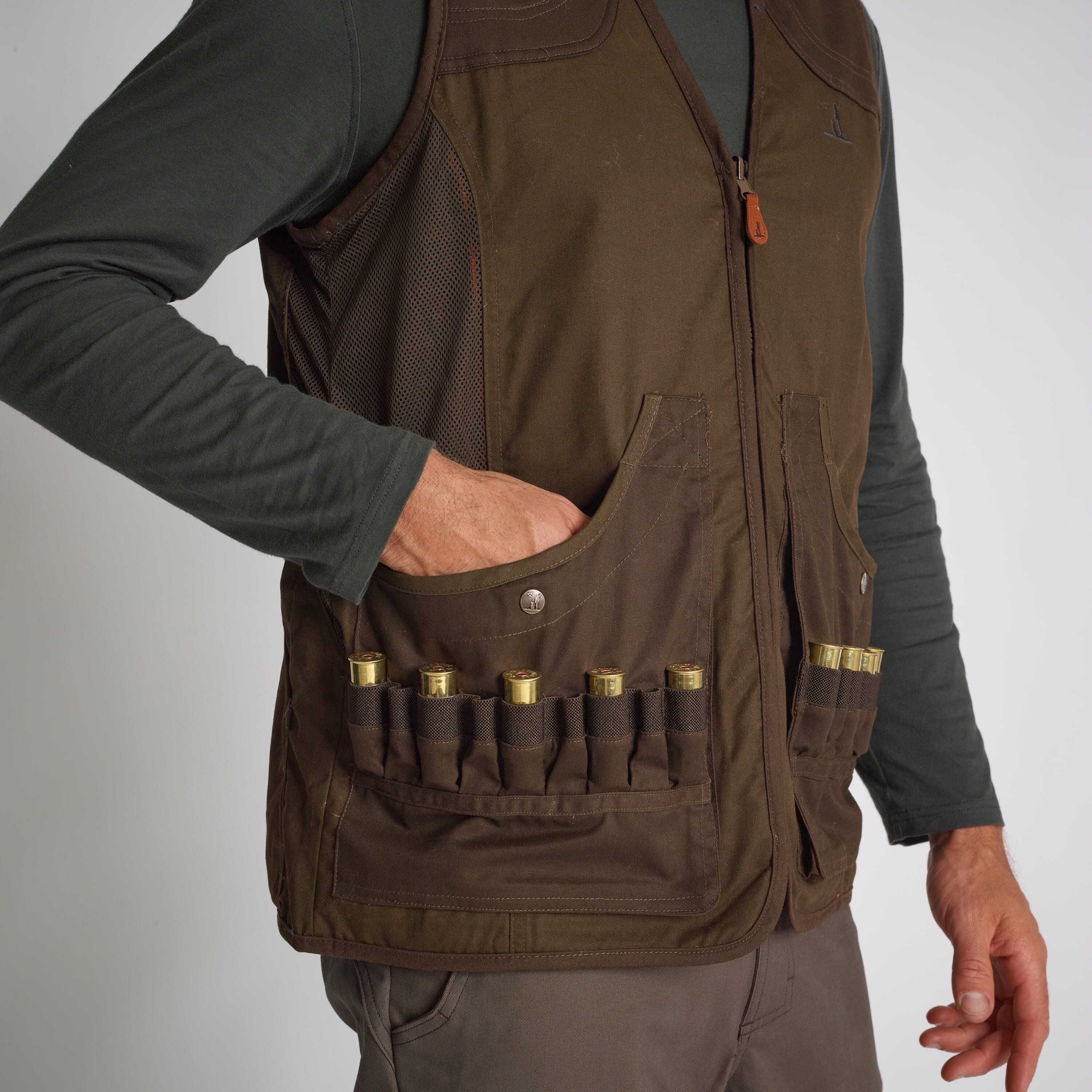 Omkeerbaar vest fluocamo / groen 7/10
