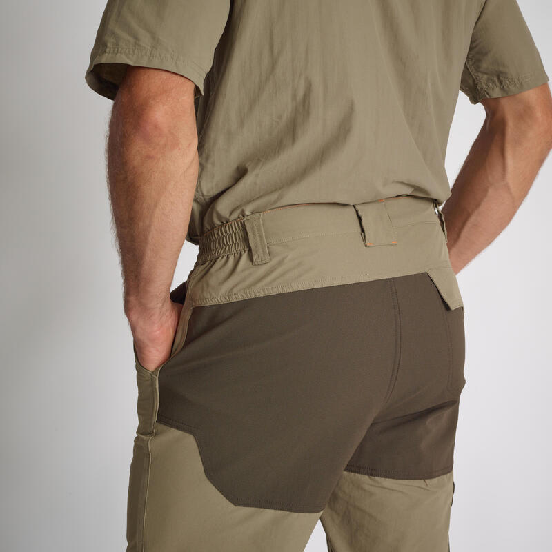 Pantalón De Caza Hombre Solognac 520 Verde Ligero Transpirable Resistente