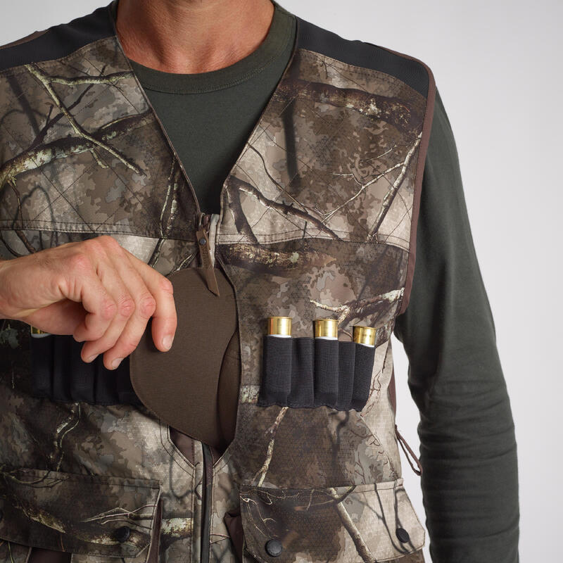 GILET CHASSE 500 CAMOUFLAGE TREEMETIC