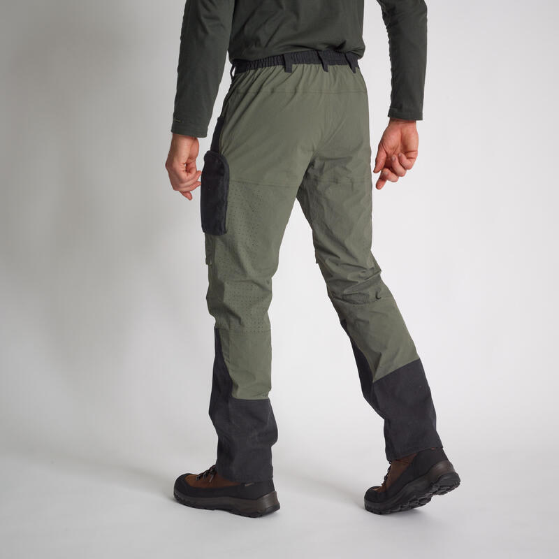 Pánské lovecké kalhoty lehké prodyšné odolné 900 zelené