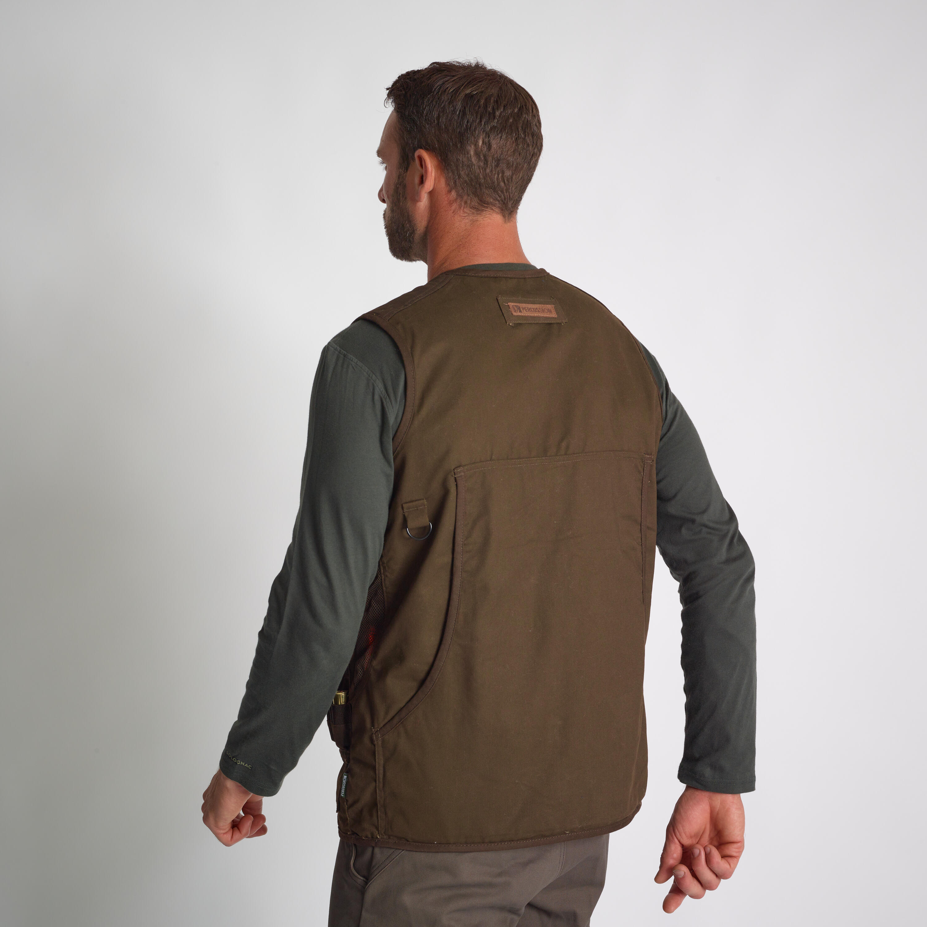Omkeerbaar vest fluocamo / groen 9/10