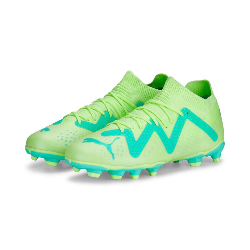 Scarpe calcio bambino Puma FUTURE Match FG/AG PUMA gialle e verdi