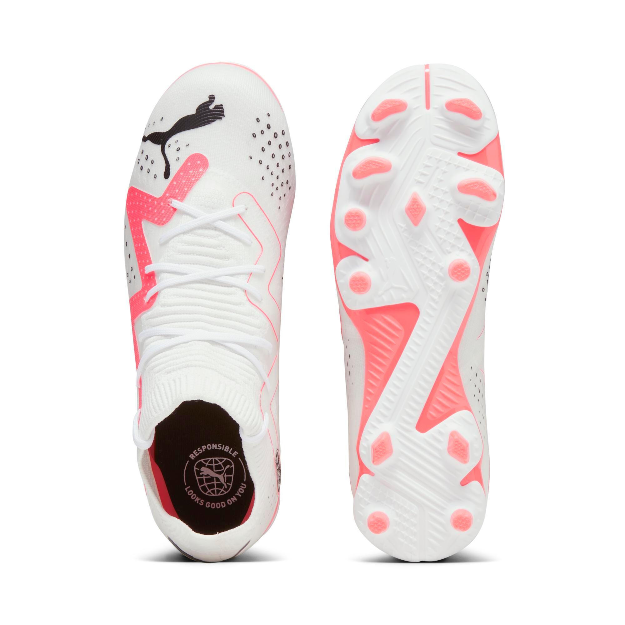 Kids' FG/AG Future Match - White/Red 4/5