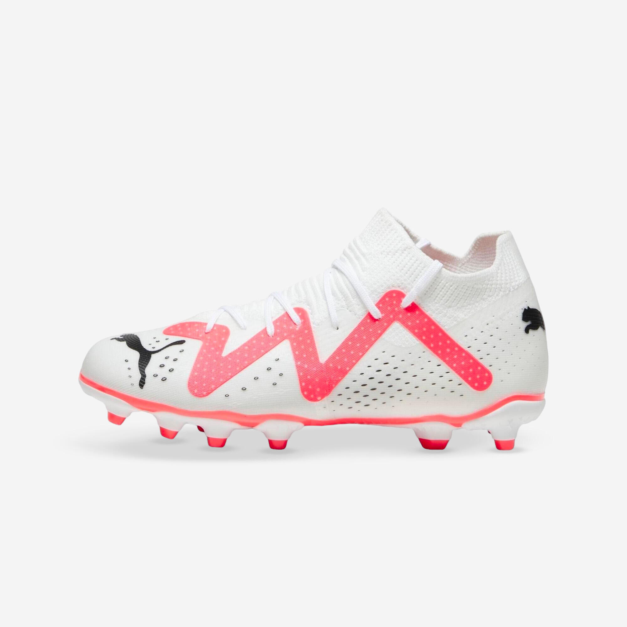 Kids' FG/AG Future Match - White/Red 1/5