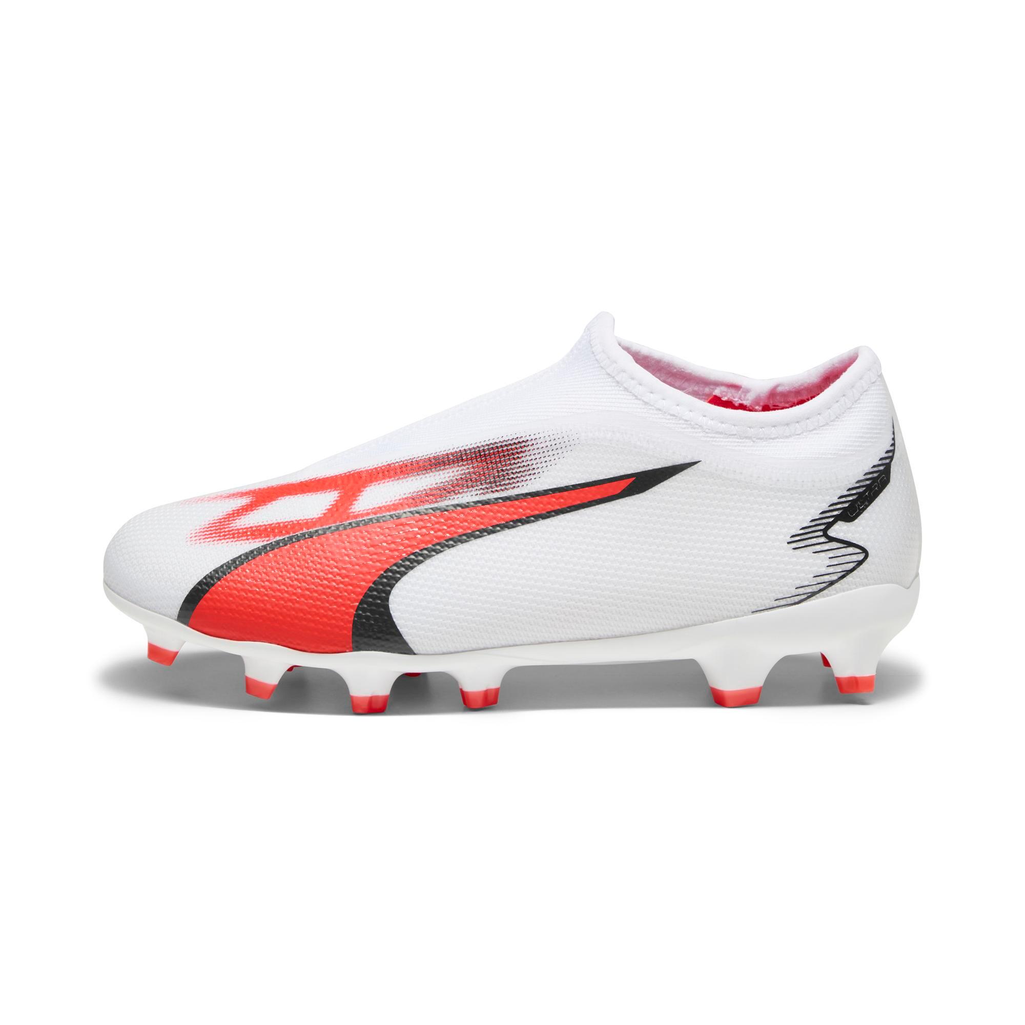 PUMA ULTRA Match LL FG/AG Blanc/Rouge Enfant 5/6