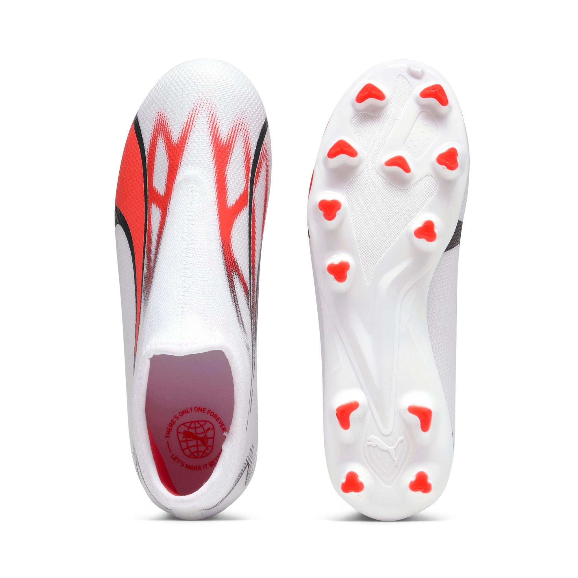PUMA ULTRA Match LL FG/AG Blanc/Rouge Enfant 2/6
