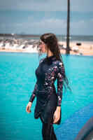 BURKINI RIME 100 LONG SLEEVED ALL BLOS NAVY