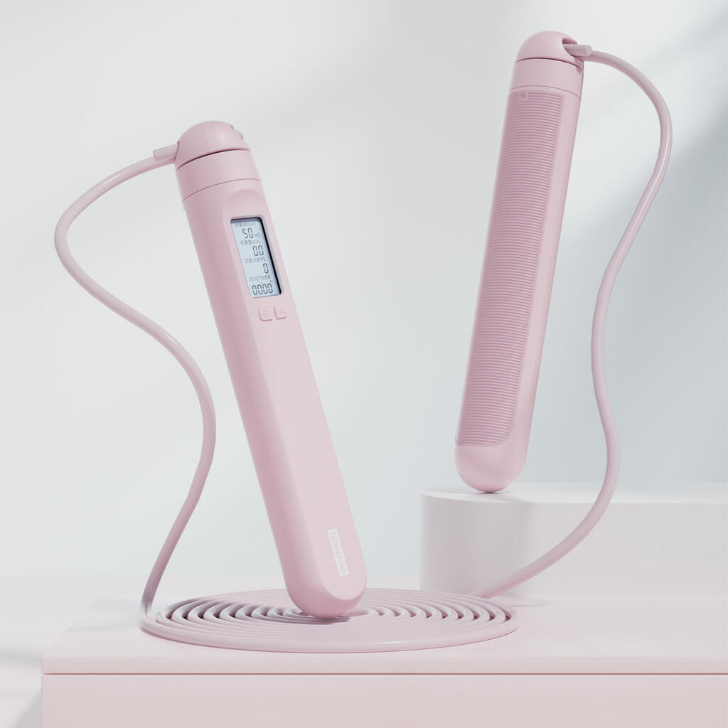 Corde à Sauter de Cardio avec Compteur 800 - Rose