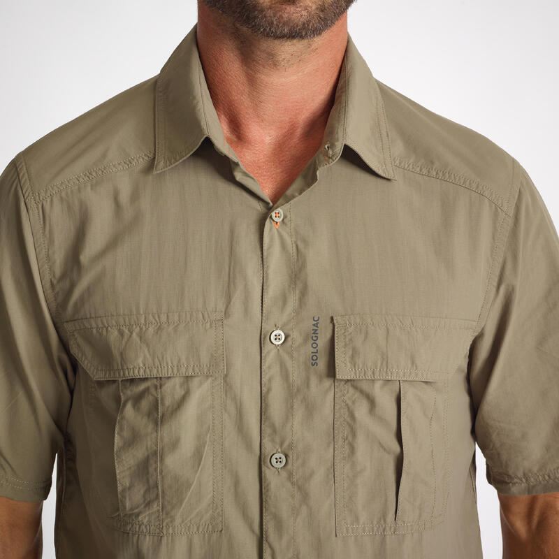 CHEMISE LEGERE MANCHES COURTES 100 VERTE