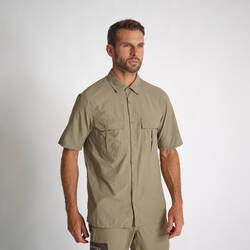 Men's Country Sport Short-Sleeved Breathable Shirt - Sg100 Light Green