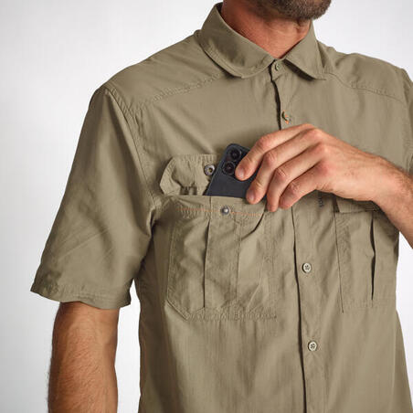 Рубашка с короткими рукавами для охоты легкая и "дышащая" SG100 