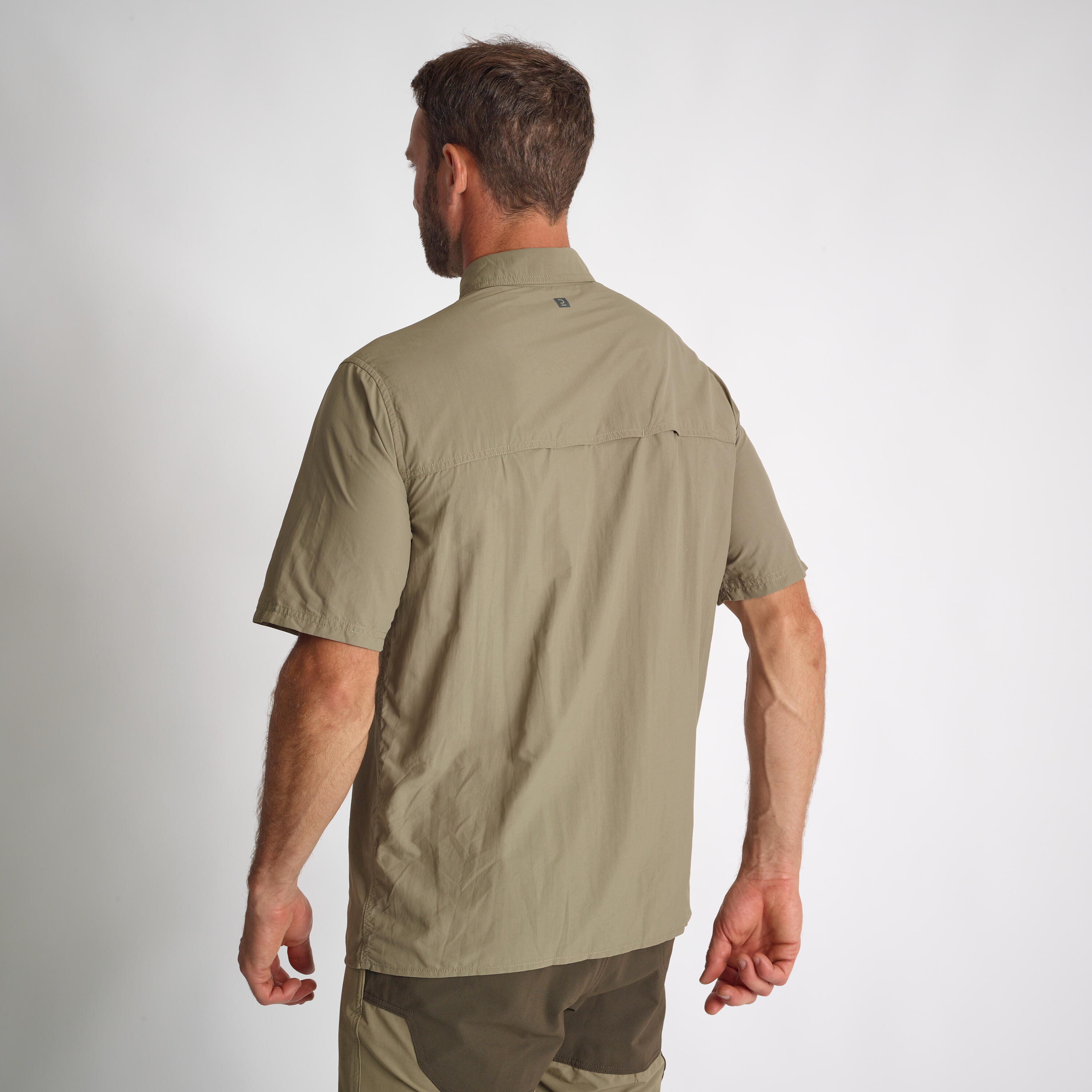 CHEMISE LEGERE MANCHES COURTES 100 VERTE Decathlon