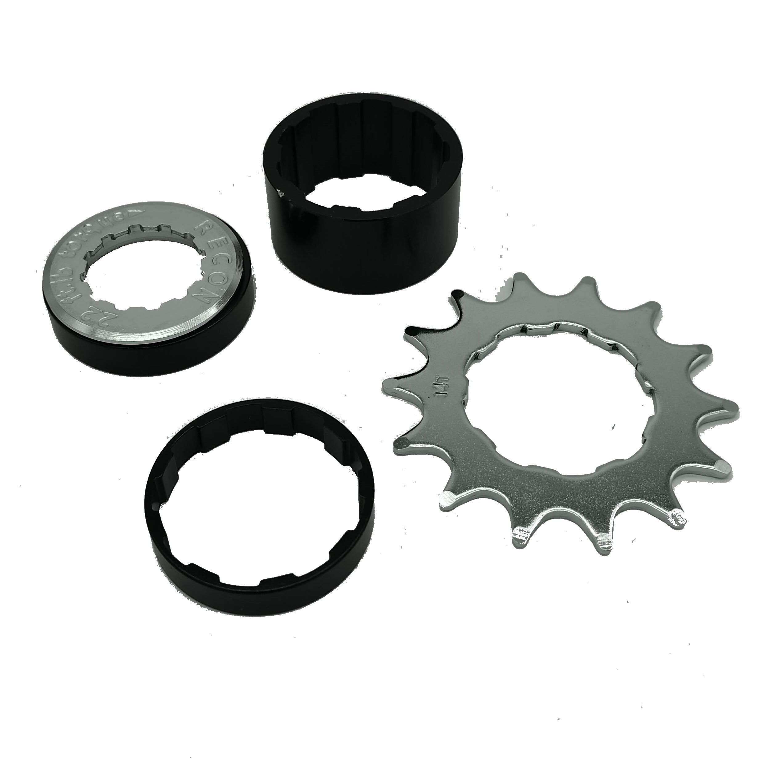 Carreto 14 dentes bicicleta monovelocidade (conjunto)