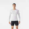 Pánske zimné bežecké tričko Kiprun Skincare s dlhým rukávom biele