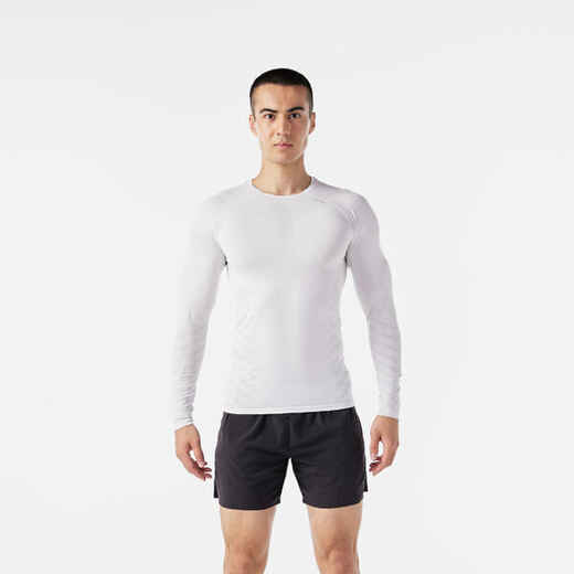 
      Pánske zimné bežecké tričko Kiprun Skincare s dlhým rukávom biele
  