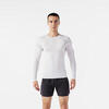 Camiseta térmica running transpirable Hombre Kiprun skincare blanco