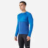 Laufshirt langarm atmungsaktiv Kiprun Care Herren royalblau