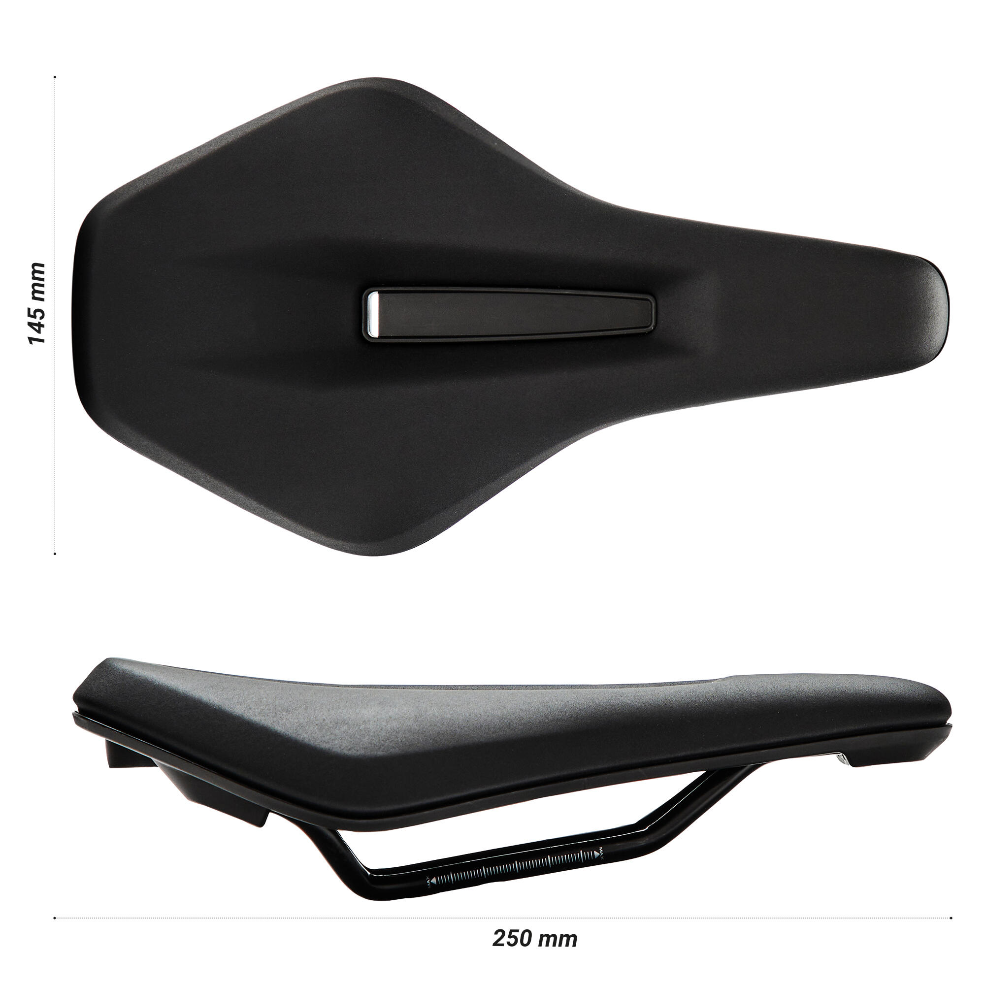 Bike Saddle for Road, Gravel and MTB – Comfort 30° 145 mm