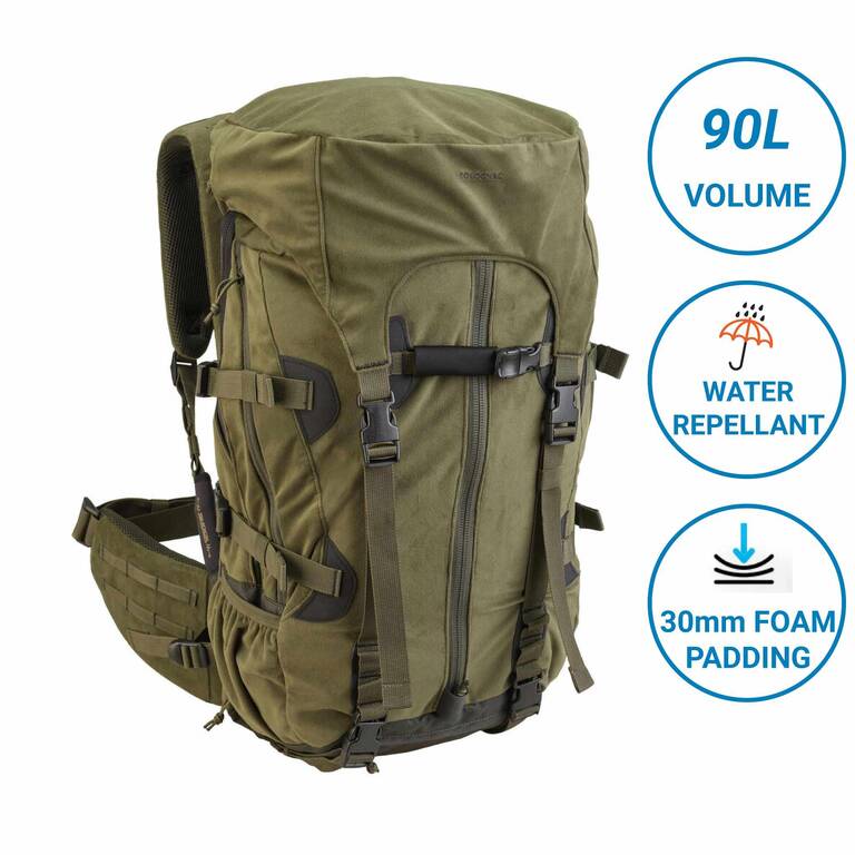 Wildlife Outdoor Backpack 45 to 90 Litre Adjustable - Green