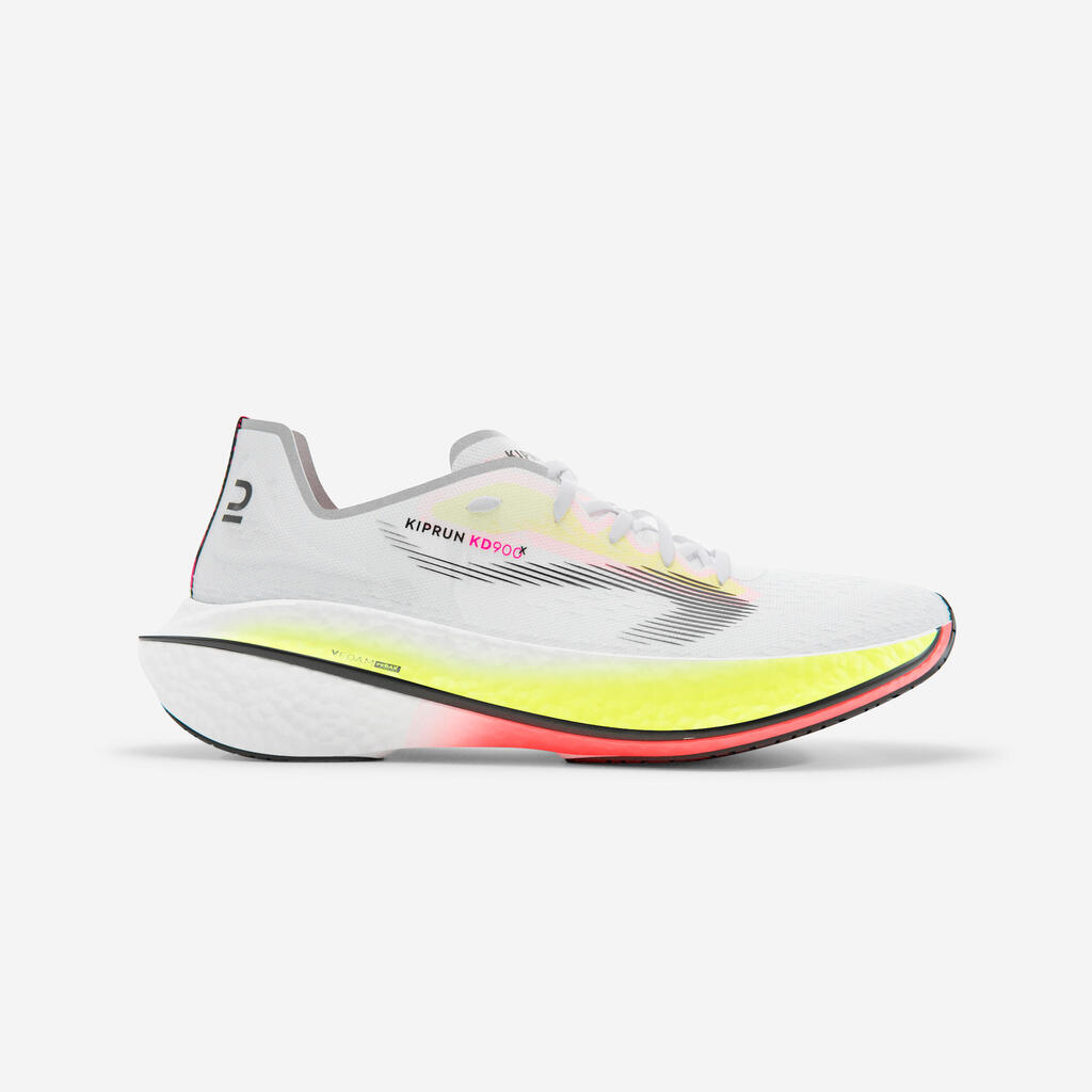 Tenis de running con placa de carbono blancos para hombre Kiprun KD900X