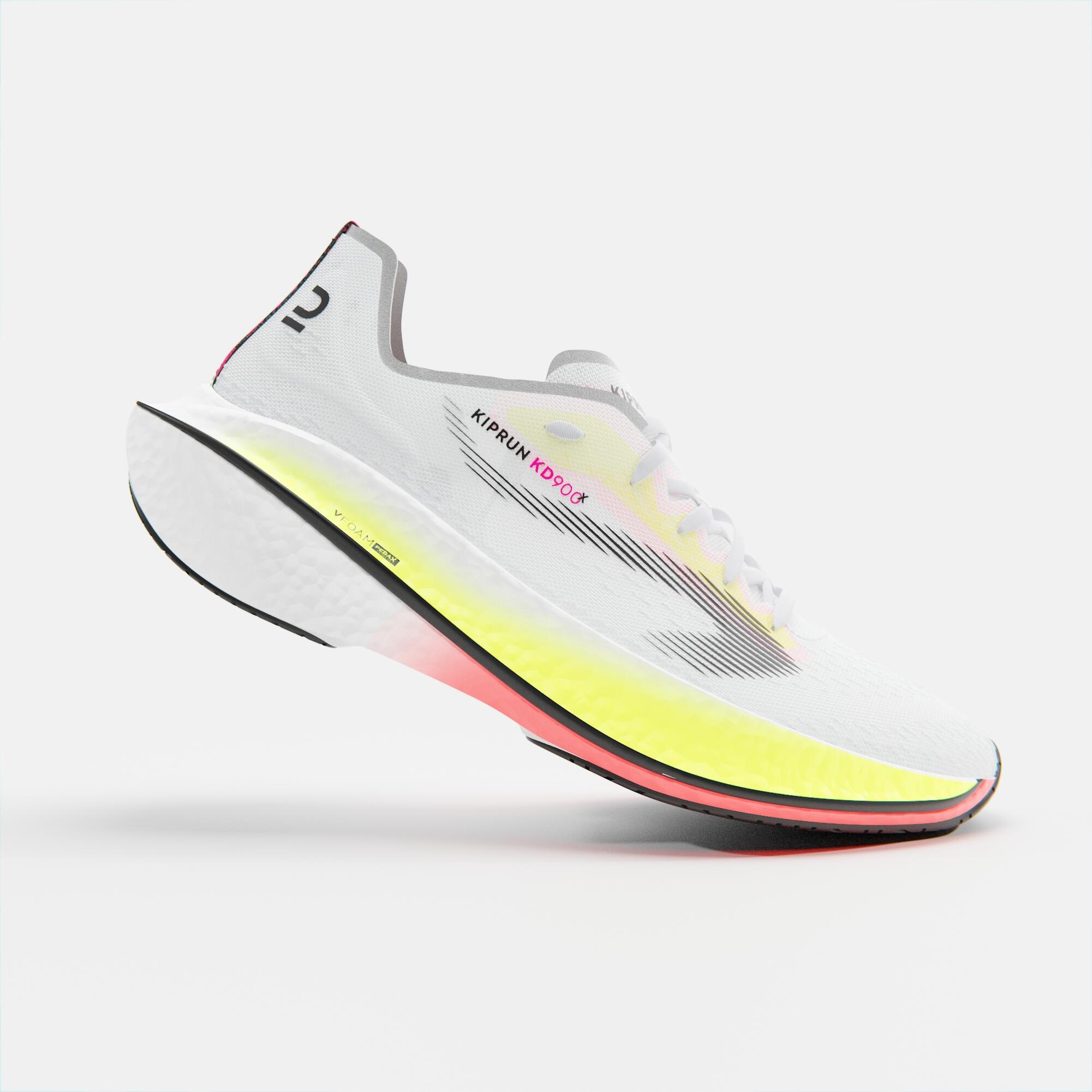 KIPRUN Chaussures De Running Avec Plaque Carbone Homme Kiprun Kd900x Blanche -