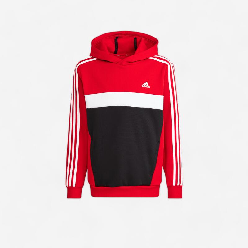 Sweat à capuche adidas enfant rouge noir