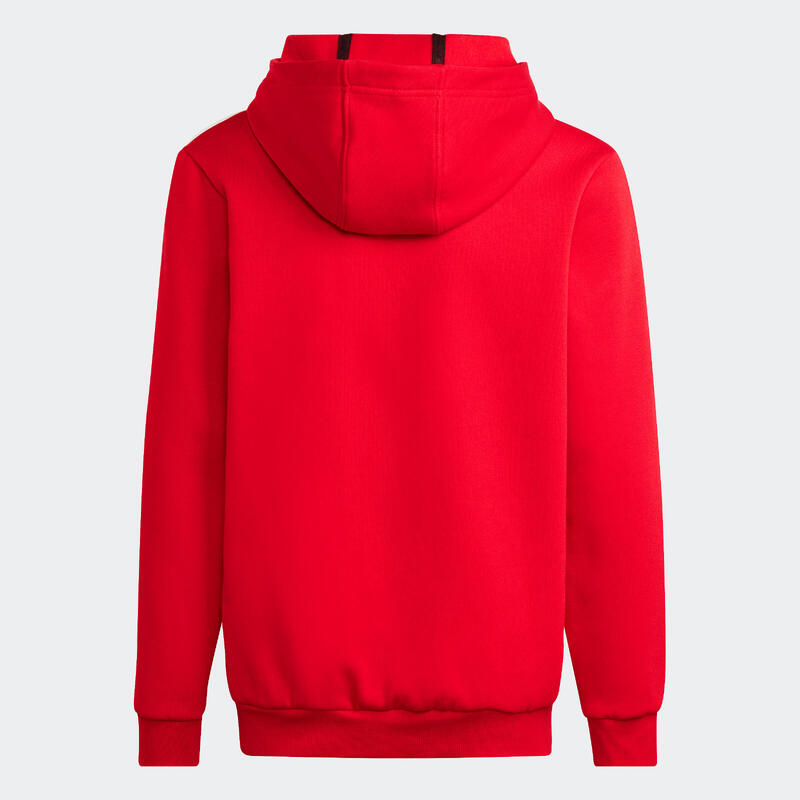 Sweat à capuche adidas enfant rouge noir