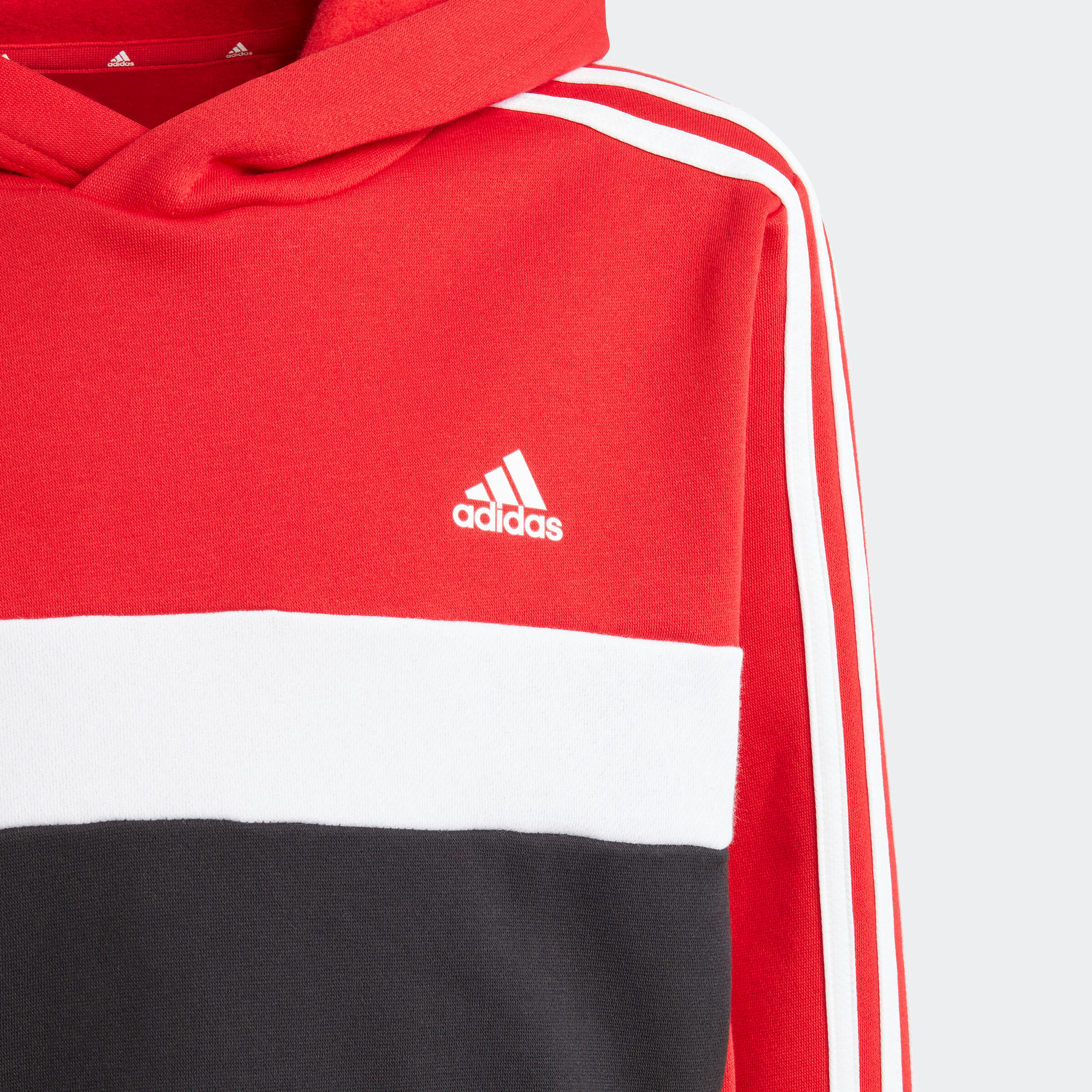 Sudadera Adidas Ni os Rojo Negro Capucha Decathlon