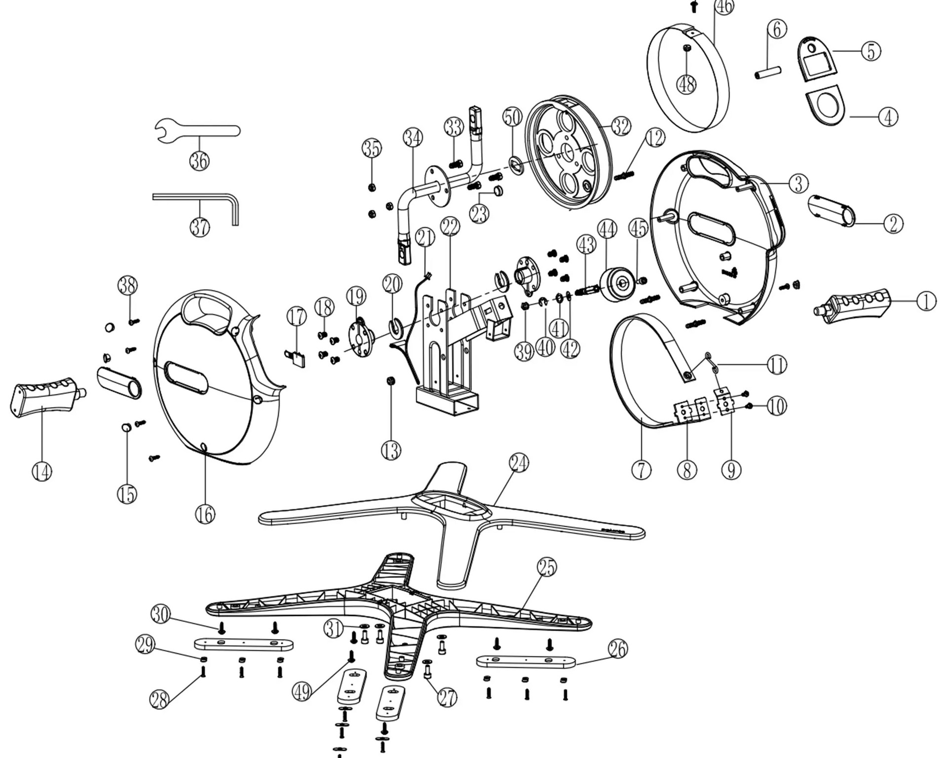 minibike Decathlon Domyos: reparații, întreținere, piese de schimb, ghiduri DIY