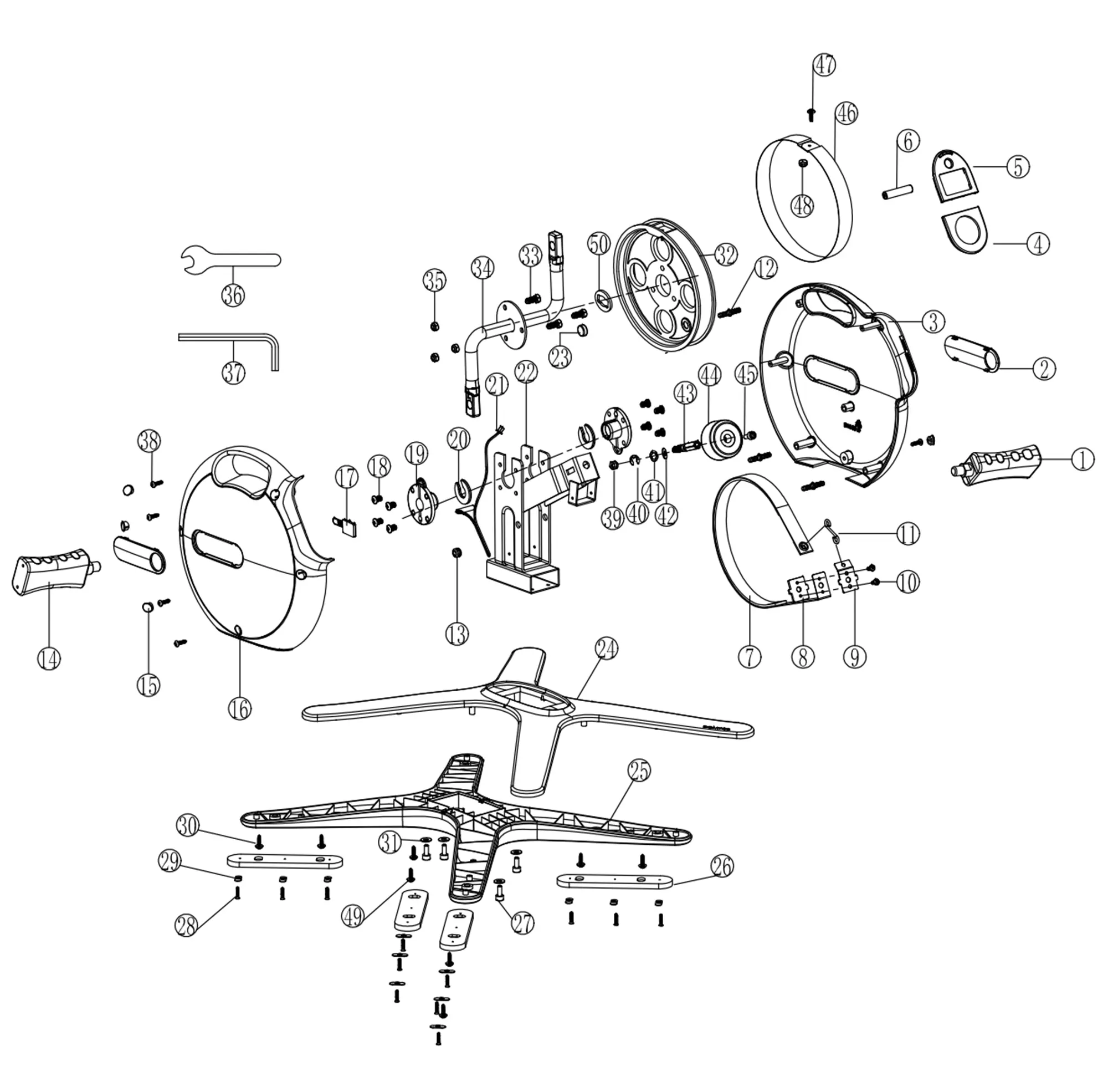 minibike Decathlon Domyos: reparații, întreținere, piese de schimb, ghiduri DIY