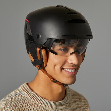 Casco Ciclismo Urbano 900 Beis Visera Luz Trasera
