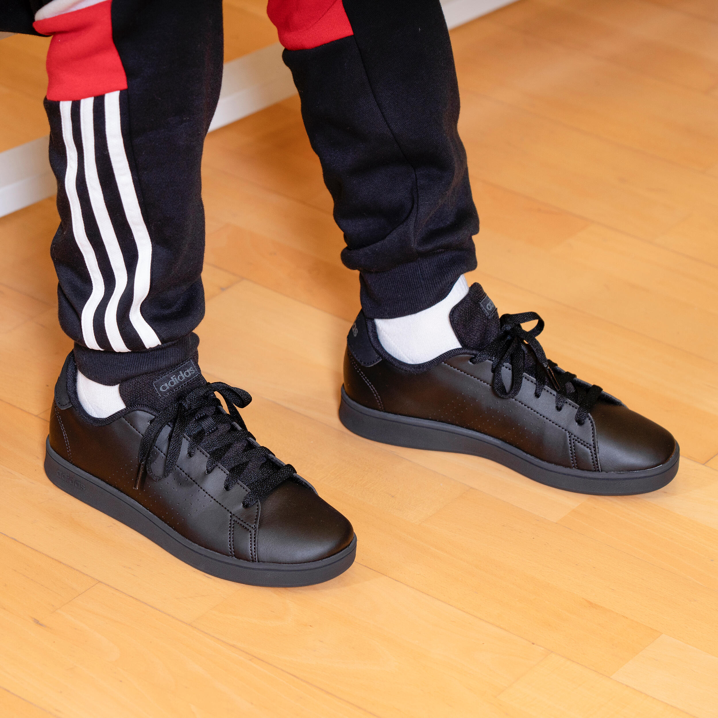 Baskets lacets enfant ADIDAS ADVANTAGE noir ADIDAS Decathlon