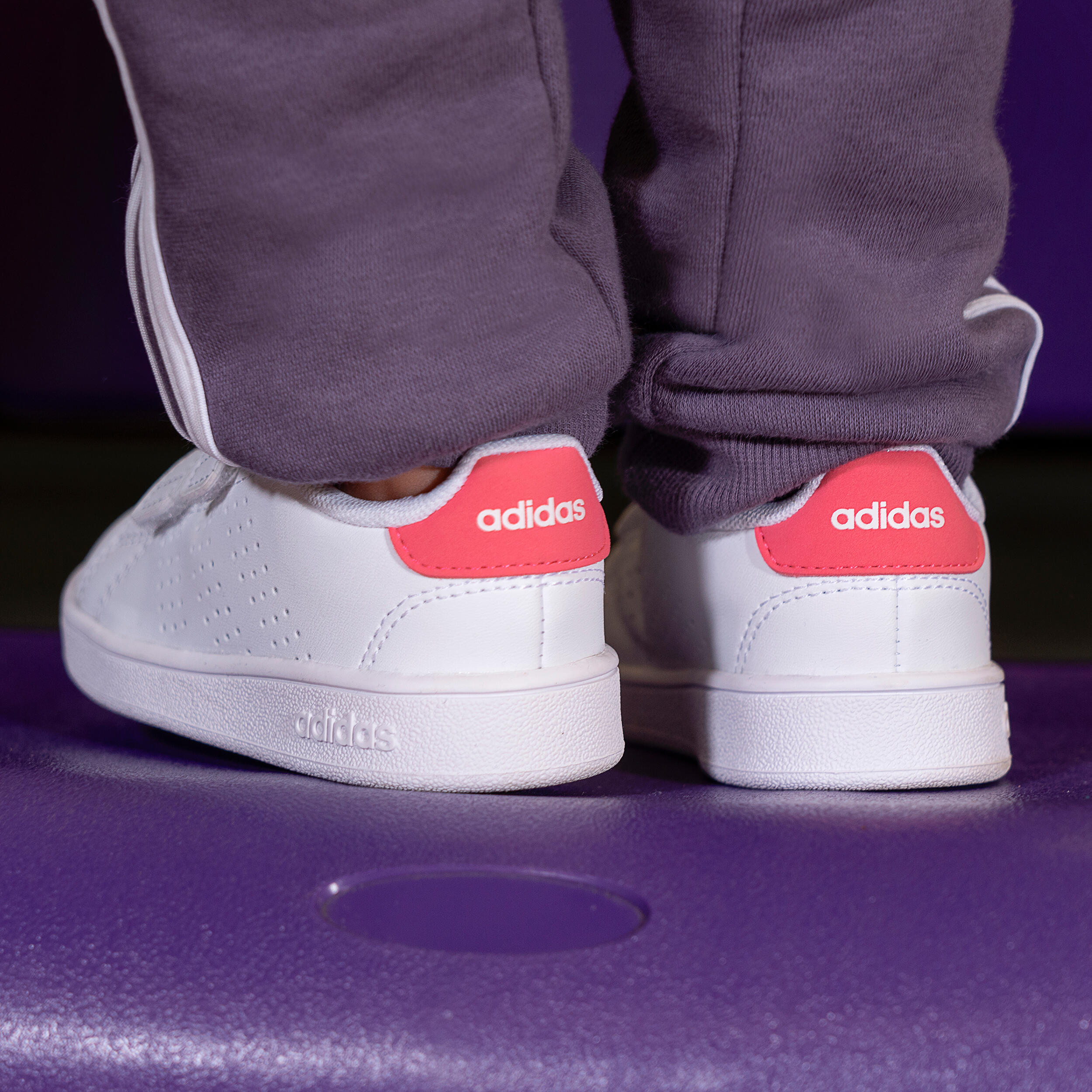 Adidas Sportschuhe Babys/Kleinkinder Klettverschluss - Advantage weiss/rosa  9/13